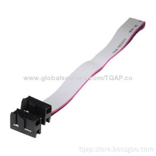 Ribbon cable, 10-pin to 10-pin, 570-mm